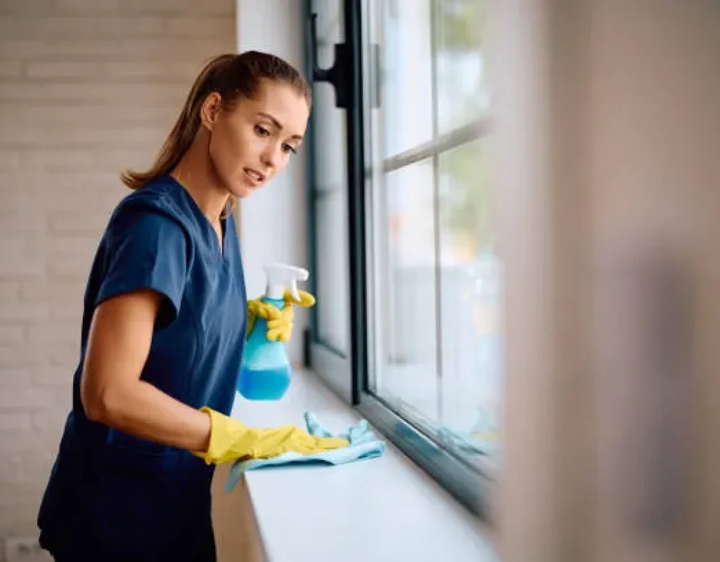 Routine bathroom and floor upkeep as part of an every-two-week cleaning schedule in San Tan Valley, AZ. Biweekly Cleaning near me