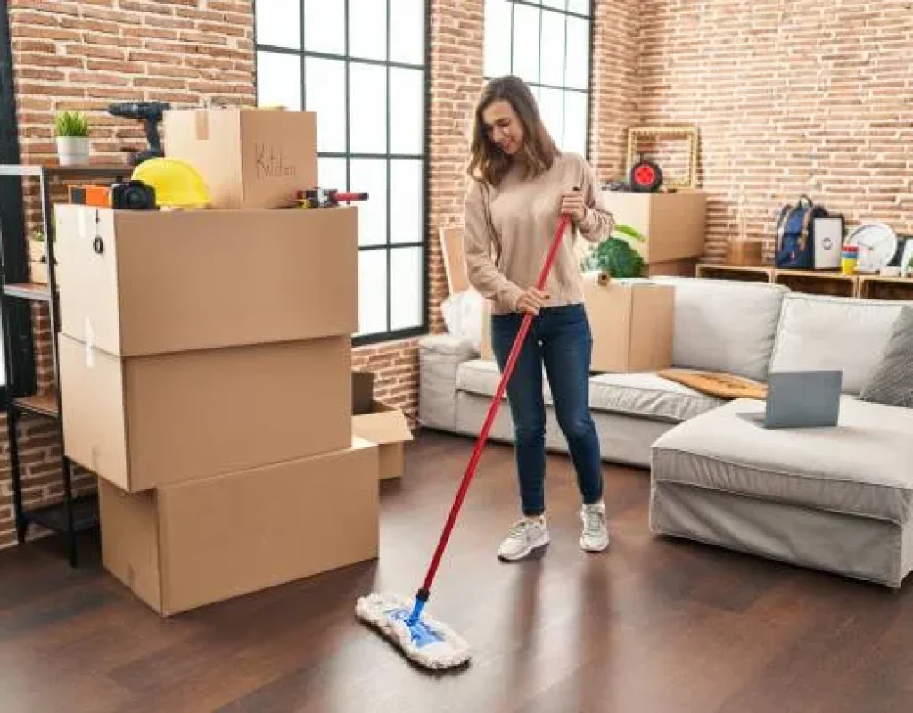 Gilbert House Cleaning professional completing routine household cleaning in Apache Junction, AZ. Biweekly Cleaning near me