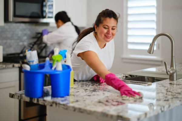 Professional maid service maintaining clean and organized home in Chandler, AZ